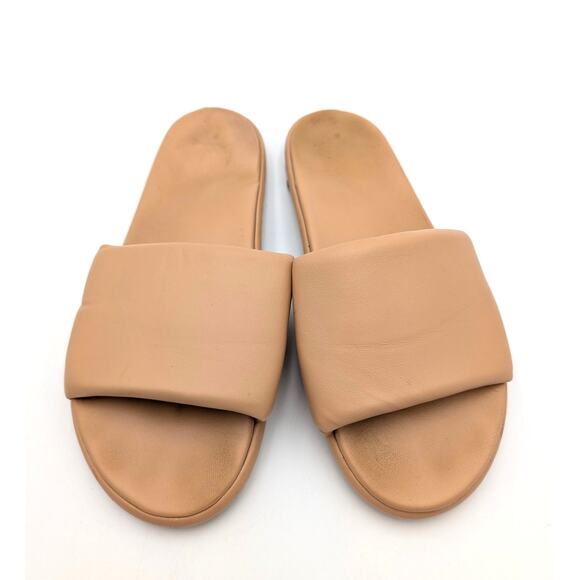 Beek Puffbird Slide Sandal Open Toe Women's Leather Tan Size US8 EU38.5 - Picture 9 of 14